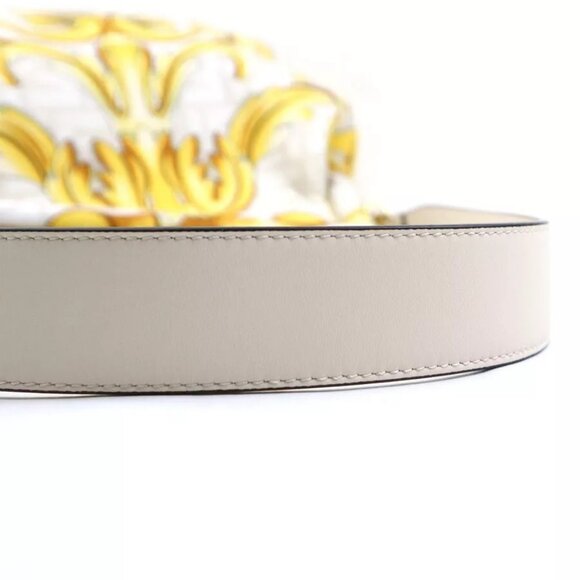 Auth FENDI FENDACE First Medium Shoulder Bag Light Beige/Yellow Canvas - Picture 6 of 16